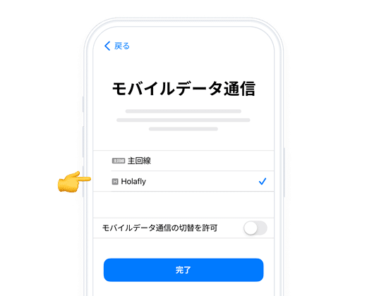 Holaflyの設定方法(iPhone)⑥